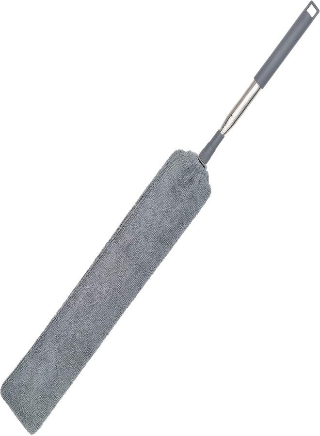 Celvee Gap Cleaning Duster, Microfiber Duster, Adjustable Bedside Dust Brush Long Handle Mop Sweep, Removable Telescopic Pp Brush Head Flat Household Mop for Sofa Bed Furniture Bottom Gap - Image 2